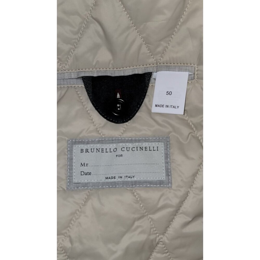 Brunello Cucinelli plaid-check padded jacket - Men's Size 50 - Made in Italy - Picture 11 of 16